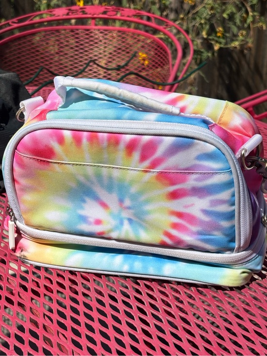 Pottery Barn Teen Handbags - Tie-Dye Crossbody Insulated Lunchbox Bag - Pastel Rainbow